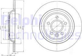 Delphi BG4239C - Zavorni kolut parts5.com