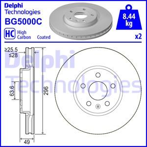 Delphi BG5000C - Brake Disc parts5.com