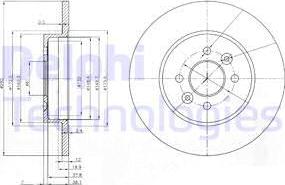 Delphi BG3992 - Tarcza hamulcowa parts5.com