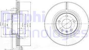 Delphi BG3942 - Brake Disc parts5.com