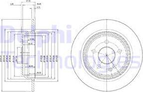 Delphi BG3969 - Δισκόπλακα parts5.com