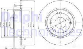 Delphi BG3964 - Disco de freno parts5.com