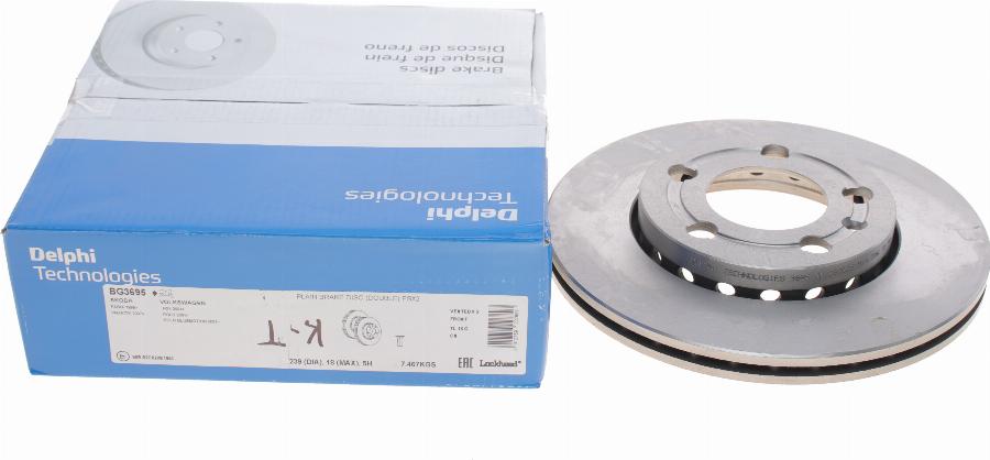 Delphi BG3695 - Brake Disc parts5.com