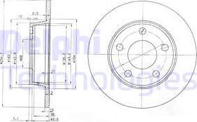 Delphi BG3671 - Brake Disc parts5.com