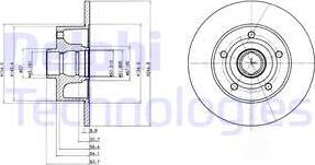 Delphi BG3030 - Disc frana parts5.com