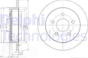 Delphi BG3143 - Disco de freno parts5.com