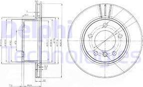 Delphi BG3899C - Disco de freno parts5.com