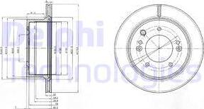 Delphi BG3859 - Disco de freno parts5.com