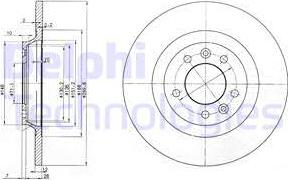 Delphi BG3836 - Féktárcsa parts5.com