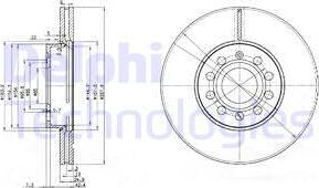 Delphi BG3833-C - Δισκόπλακα parts5.com