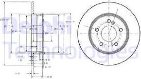 Delphi BG3326C - Δισκόπλακα parts5.com