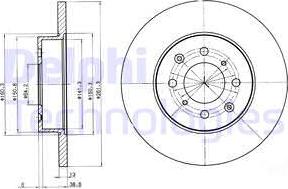 Delphi BG3262 - Disco de freno parts5.com