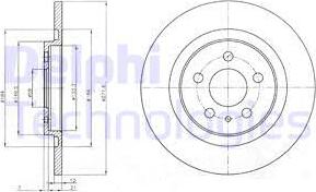 Delphi BG3741 - Kočioni disk parts5.com