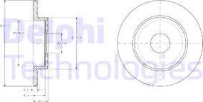 Delphi BG3761 - Brake Disc parts5.com