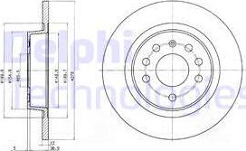 Delphi BG3731C - Disc frana parts5.com