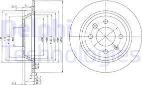 Delphi BG2420 - Féktárcsa parts5.com