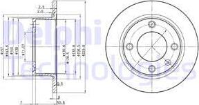 Delphi BG2691 - Brake Disc parts5.com