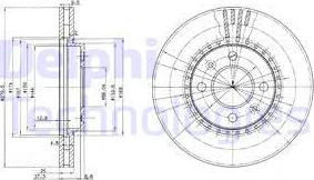 Delphi BG2619 - Féktárcsa parts5.com