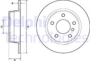 Delphi BG2624 - Disc frana parts5.com