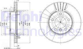 Delphi BG2623C - Brake Disc parts5.com