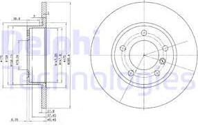 Delphi BG2622 - Disc frana parts5.com