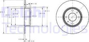 Delphi BG2322 - Disc frana parts5.com