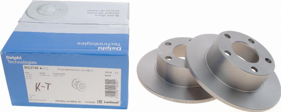 Delphi BG2746 - Kočioni disk parts5.com