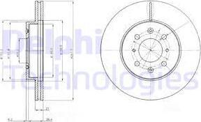 Delphi BG2759 - Disco de freno parts5.com