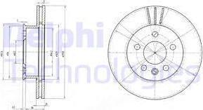 Delphi BG2717 - Disc frana parts5.com