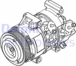 Delphi CS20495 - Kompressor, Klimaanlage parts5.com