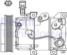 Delphi CS20518 - Compressor, air conditioning parts5.com