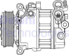 Delphi CS20512 - Kompresör, klima sistemi parts5.com