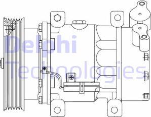 Delphi CS20523 - Compressor, air conditioning parts5.com