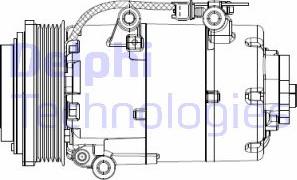 Delphi CS20358 - Compresseur, climatisation parts5.com