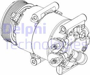 Delphi CS20324 - Kompresor, klimtatska naprava parts5.com