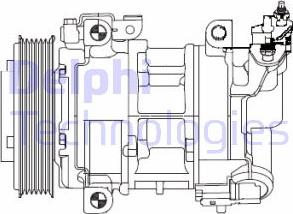 Delphi CS20325 - Compresseur, climatisation parts5.com