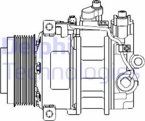 Delphi CS20378 - Kompressor, Klimaanlage parts5.com