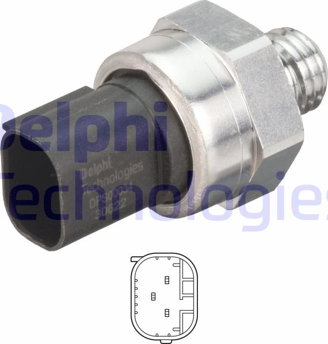 Delphi DPS00034-12B1 - Sensor, exhaust pressure parts5.com