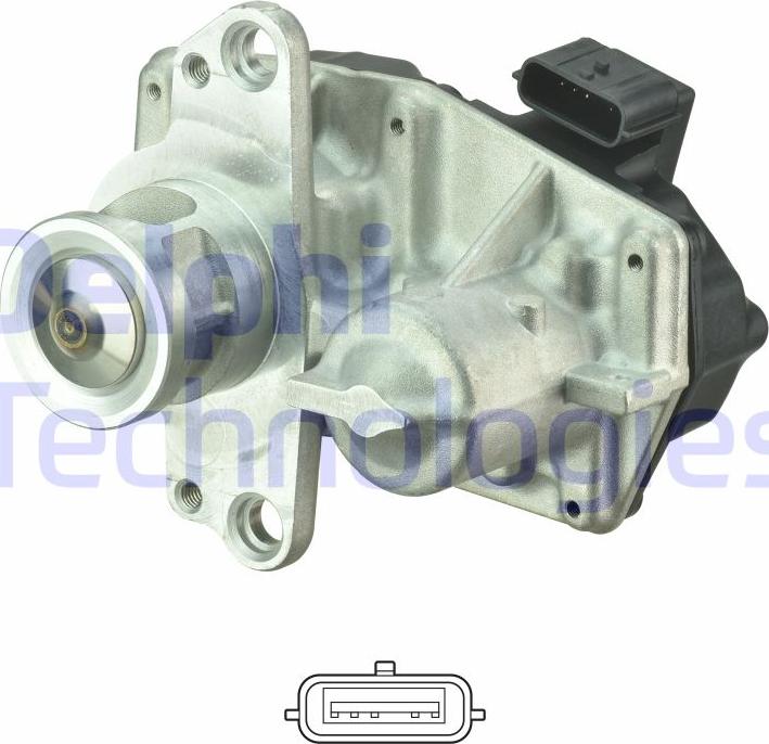 Delphi EG10550-12B1 - Клапан возврата ОГ parts5.com