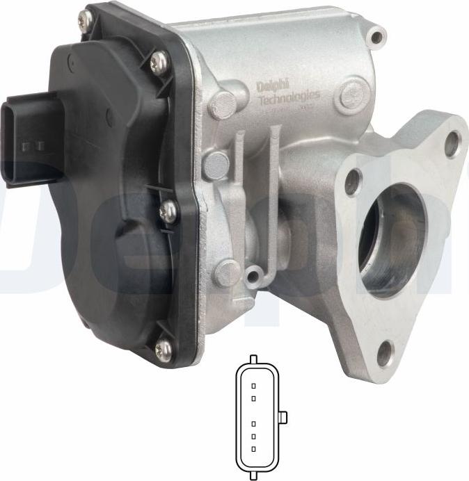 Delphi EG10557-12B1 - Válvula EGR parts5.com