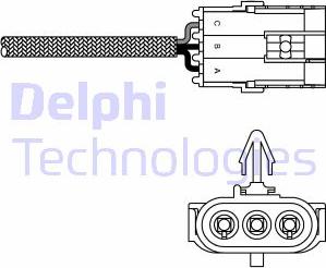 Delphi ES10995-12B1 - Lambda sonda parts5.com