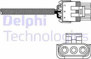 Delphi ES10969-12B1 - Lambda sensörü parts5.com