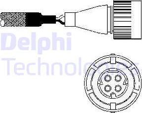 Delphi ES10254-12B1 - Sonda Lambda parts5.com