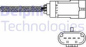 Delphi ES10793-12B1 - Sonda Lambda parts5.com