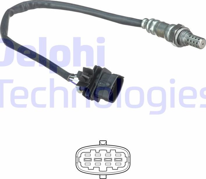 Delphi ES20491-12B1 - Αισθητήρας λάμδα parts5.com