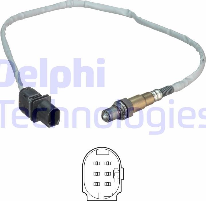Delphi ES20541-12B1 - Sonda Lambda parts5.com