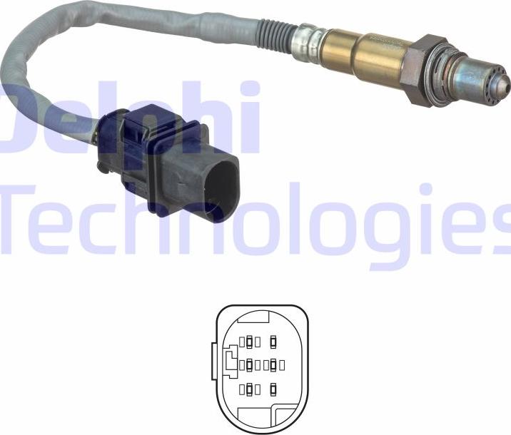 Delphi ES20555-12B1 - Lambda Sensor parts5.com