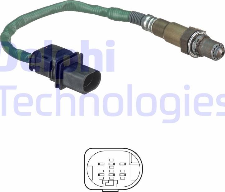 Delphi ES20551-12B1 - Lambda sensörü parts5.com