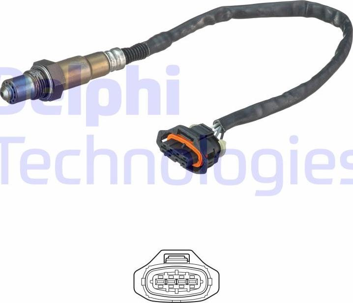 Delphi ES20636-12B1 - Αισθητήρας λάμδα parts5.com