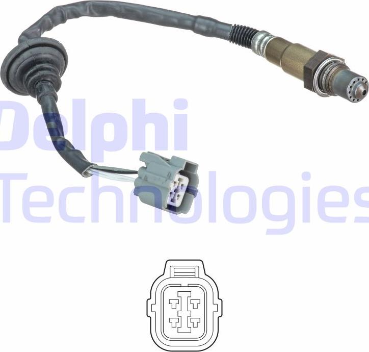 Delphi ES20637-12B1 - Lamda-sonda parts5.com